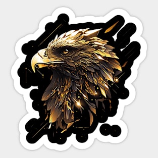 gold eagle Sticker